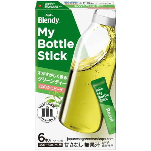 AGF Blendy My Bottle Stick Iikoto Mainichi Green Tea, 6 Sticks × 6 Boxes