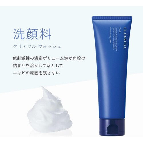 Orbis Clearful Wash Rich Foam Cleanser, Anti-Acne, Fragrance-Free 120g (Quasi-Drug) - image 2
