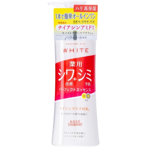 Moisture Mild White Wrinkle Care Perfect Essence 230mL, KOSE (Quasi-Drug) - image 2