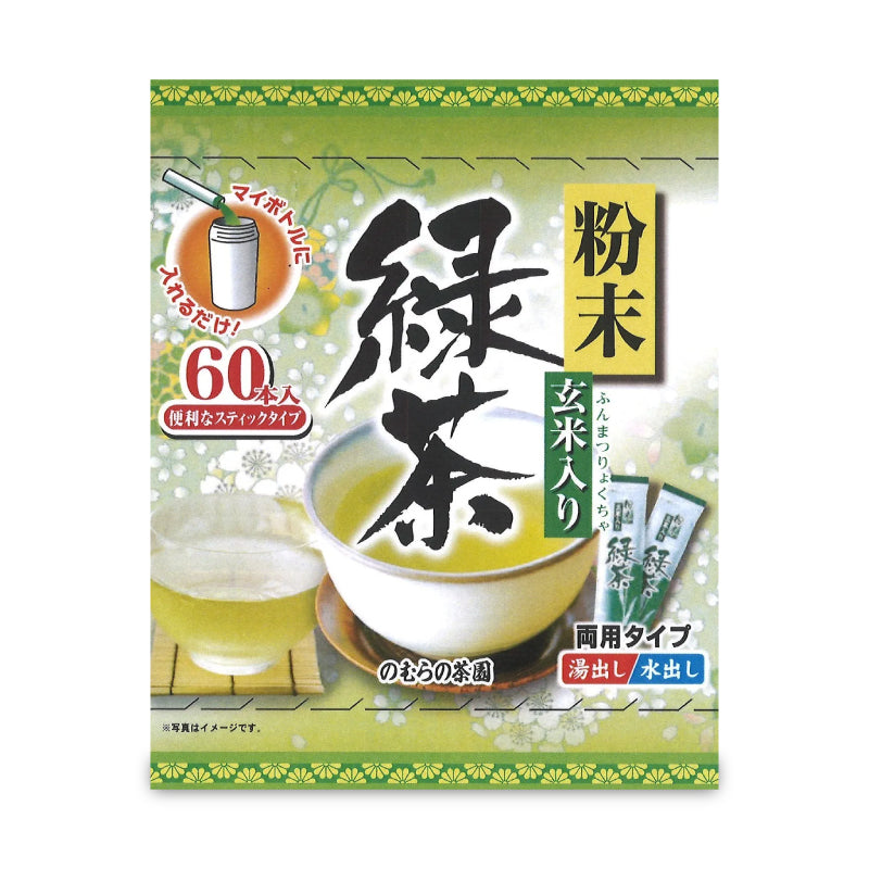 Nomura no Chaen Green Tea Sticks with Powdered Brown Rice 60 Sticks