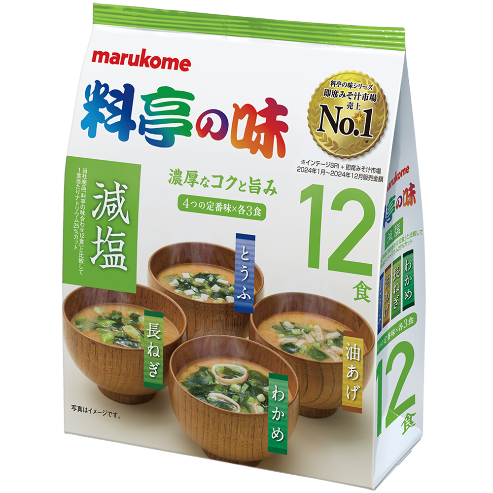 Marukome Ryotei no Aji Reduced Salt 12
