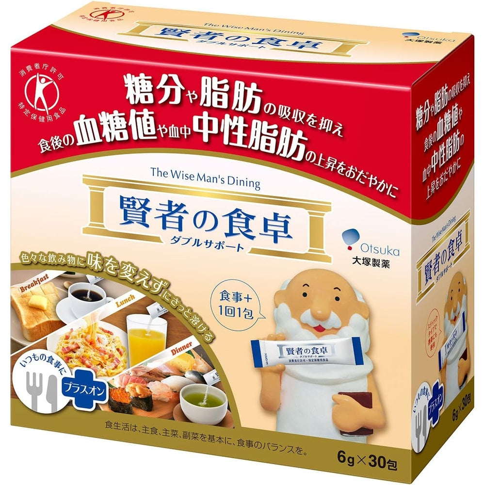 Otsuka Pharmaceutical Kenjin Dining Table Double Support Powder, 0.2 oz (6 g) x 30 Packets [Special Health Foods]