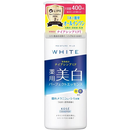 Moisture Mild White Perfect Essence 400mL, Niacinamide & Vitamin C, KOSE (Quasi-Drug) - image 1