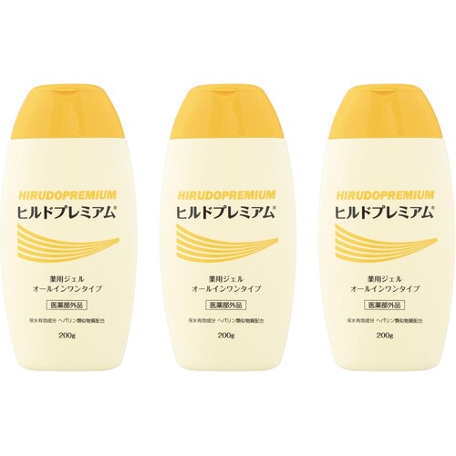 Hirudo Premium All-in-One Gel with Heparinoid, 200ml x3 Set (Quasi-Drug) - image 1