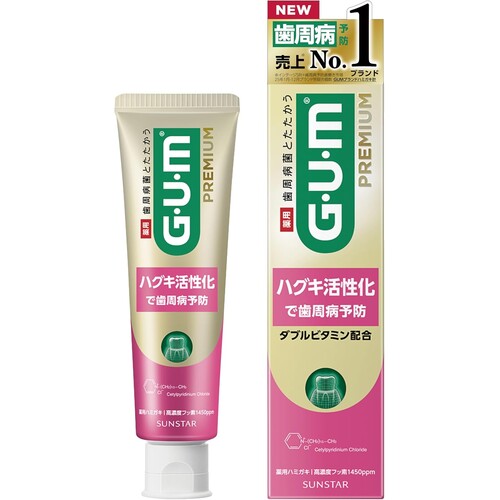 GUM Premium Dental Paste Gum Care Medical Mint 90g (Quasi-Drug) - image 1